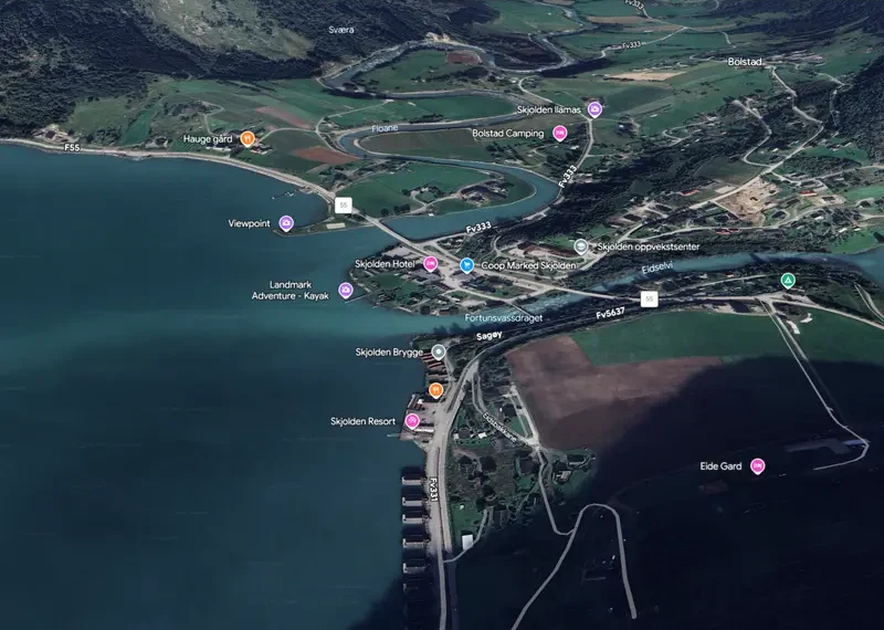 Skjolden, Lustrafjord