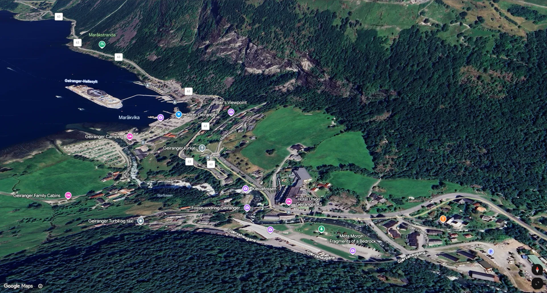 Geiranger, Geirangerfjord