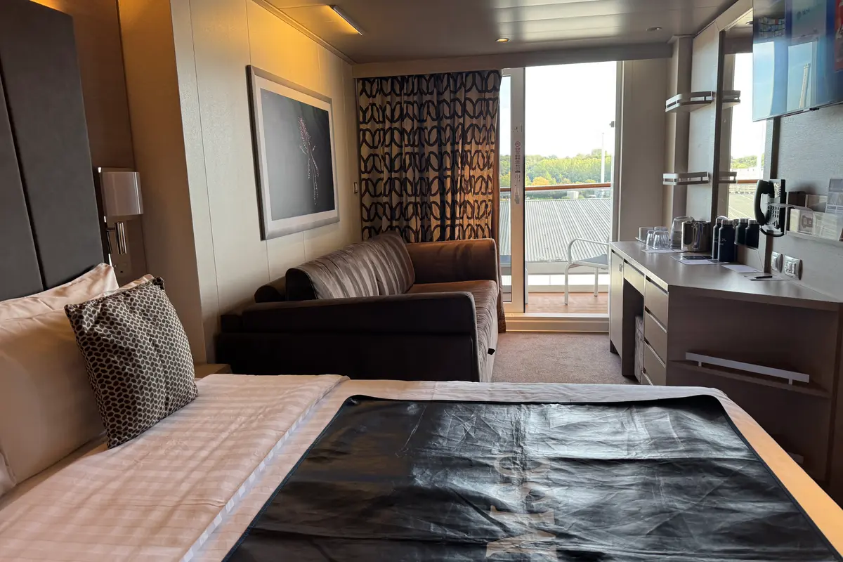 Eine Balkonkabine an Bord der MSC Euribia
