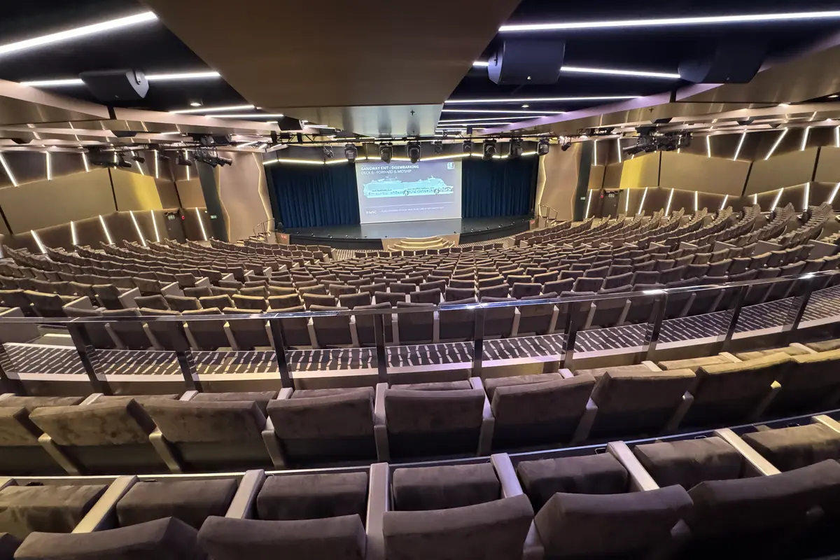 Das Theater an Bord der MSC Euribia