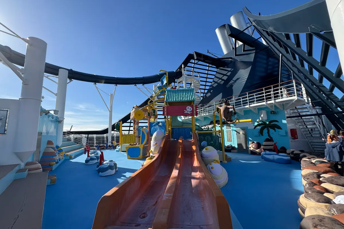 Der Kinder-Wasserspielplatz Doremi Castle an Bord der MSC Preziosa