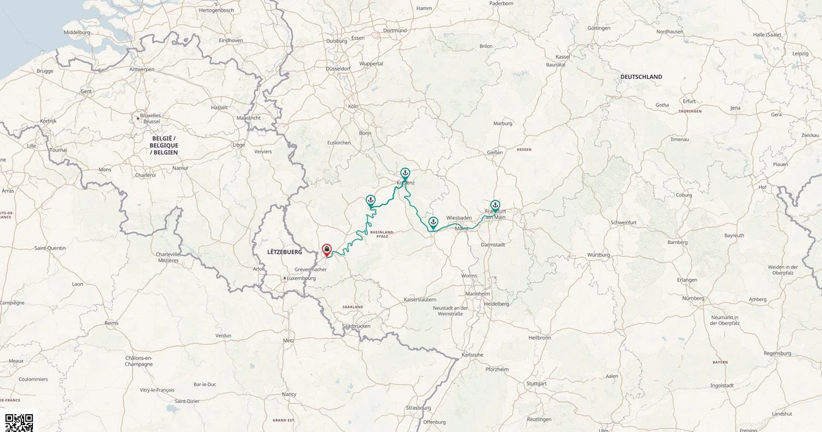 Routenkarte: Three-River Reverie