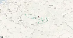 Routenkarte: Main Fachwerk & Mittelrhein-Magie