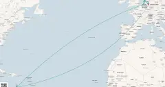 Routenkarte: Rhein Metropolen