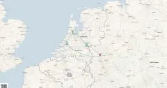 Routenkarte: Rhein Großstadtflair & Windmühlen