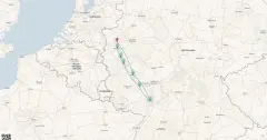 Routenkarte: Rhein, Loreley & Städteflair