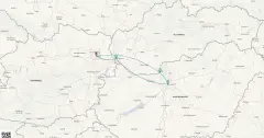 Routenkarte: Donau Metropolen Kompakt ab Wien