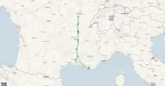 Routenkarte: Rhône Route Panorama