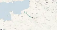 Routenkarte: Seine Erlebnis Normandie