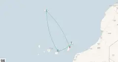 Routenkarte: Kanaren & Madeira ab Fuerteventura
