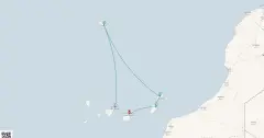 Routenkarte: Kanaren & Madeira ab Gran Canaria