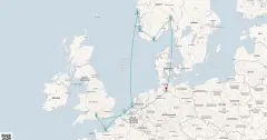 Routenkarte: Metropolen & Südnorwegen ab Hamburg