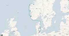 Routenkarte: Norwegens Welterbe ab Kiel