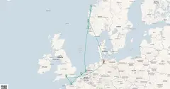 Routenkarte: Metropolen & Norwegen ab Hamburg