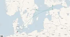 Routenkarte: Metropolen der Ostsee