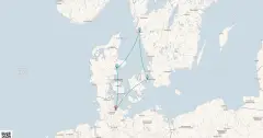 Routenkarte: Kurzreise Schweden & Dänemark ab Kiel