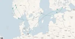 Routenkarte: Highlights der Nord- & Ostseeküste
