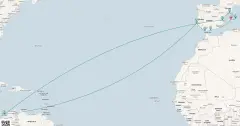 Routenkarte: Spanien, Portugal & Balearen ab Mallorca
