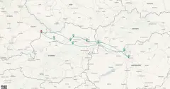 Routenkarte: Donau Rhapsody