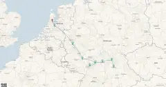 Routenkarte: Drei Flüsse Kreuzfahrt
