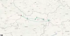 Routenkarte: Weihnachten an der Donau
