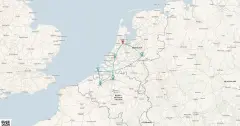 Routenkarte: Tulpenkreuzfahrt