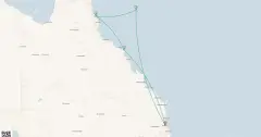 Routenkarte: Great Barrier Reef