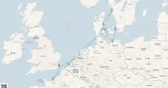 Routenkarte: Nordeuropa