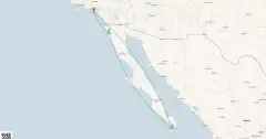 Routenkarte: Mexikanische Riviera