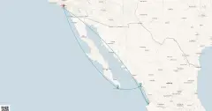 Routenkarte: Mexikanische Riviera Entdeckungsreise von NCL