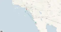 Routenkarte: Catalina & Ensenada Flucht