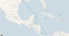 Routenkarte: Karibik & Panama