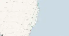 Routenkarte: Moreton Insel