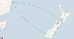 Routenkarte: Reisen - Neuseeland
