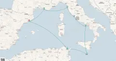 Routenkarte: Mediterranean