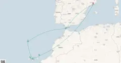 Routenkarte: Madeira, Kanaren & Marokko