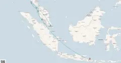 Routenkarte: Bali, Malaysia & Thailand