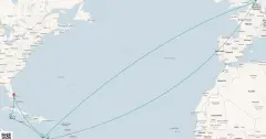 Routenkarte: Aruba, Bonaire & Curacao