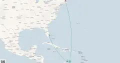 Routenkarte: Boston - Fort Lauderdale