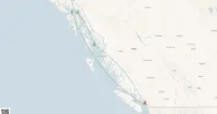 Routenkarte: Alaska Hubbard Gletscher Kreuzfahrt