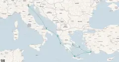 Routenkarte: Mediterrane Entdeckungsreise