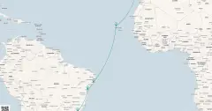 Routenkarte: Atlantische Entdeckungsreise - Von den Kanaren zu den Tropenwundern Südamerikas