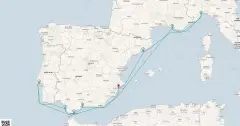 Routenkarte: Mediterrane Entdeckungsreise