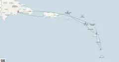 Routenkarte: Karibisches Insel-Abenteuer