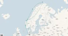 Routenkarte: Nordische Märchenreise