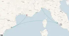 Routenkarte: Mediterrane Entdeckungsexpedition