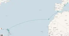 Routenkarte: Karibische Entdeckungsreise zur Mittelmeer-Metropole