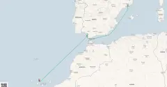 Routenkarte: Vom Atlantik ins Mittelmeer