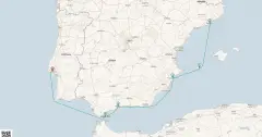 Routenkarte: Mediterrane Entdeckungsreise