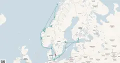 Routenkarte: Nordische Entdeckungsreise